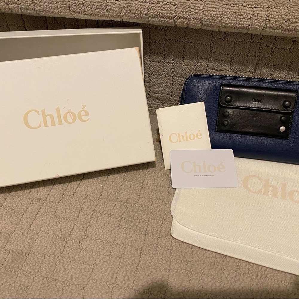 Chloe zipper wallet - never used!